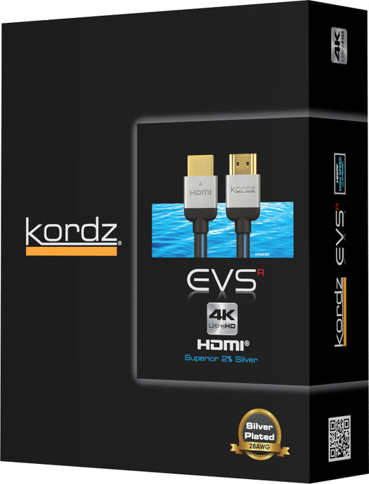 KORDZ EVS-HD0500R HDMIケーブル EVS-R シルバー ［5m /HDMI⇔HDMI