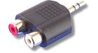 Adaptateur audio Jack 3,5 stéréo mâle / 2 RCA femelle SVD Pro