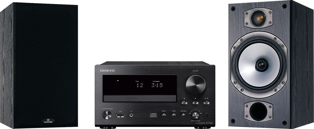 Onkyo CR-555 Noir + Bronze MR2 - Mini chaînes hi-fi