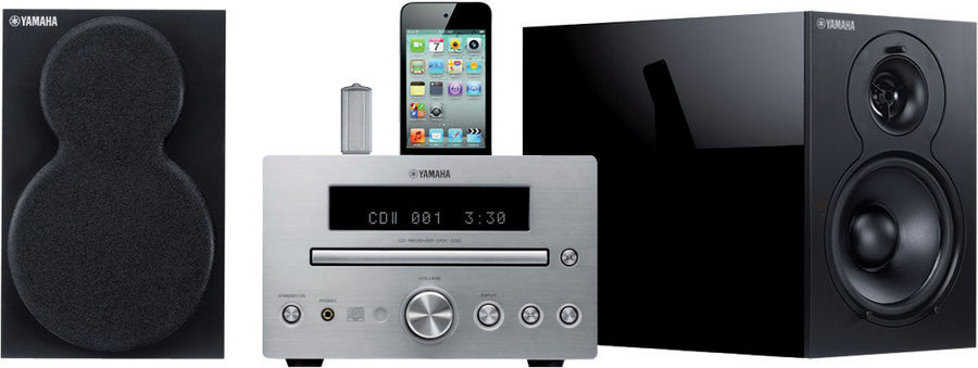 Yamaha MCR-330 Silver / Enceintes Noir - Mini chaînes hi-fi