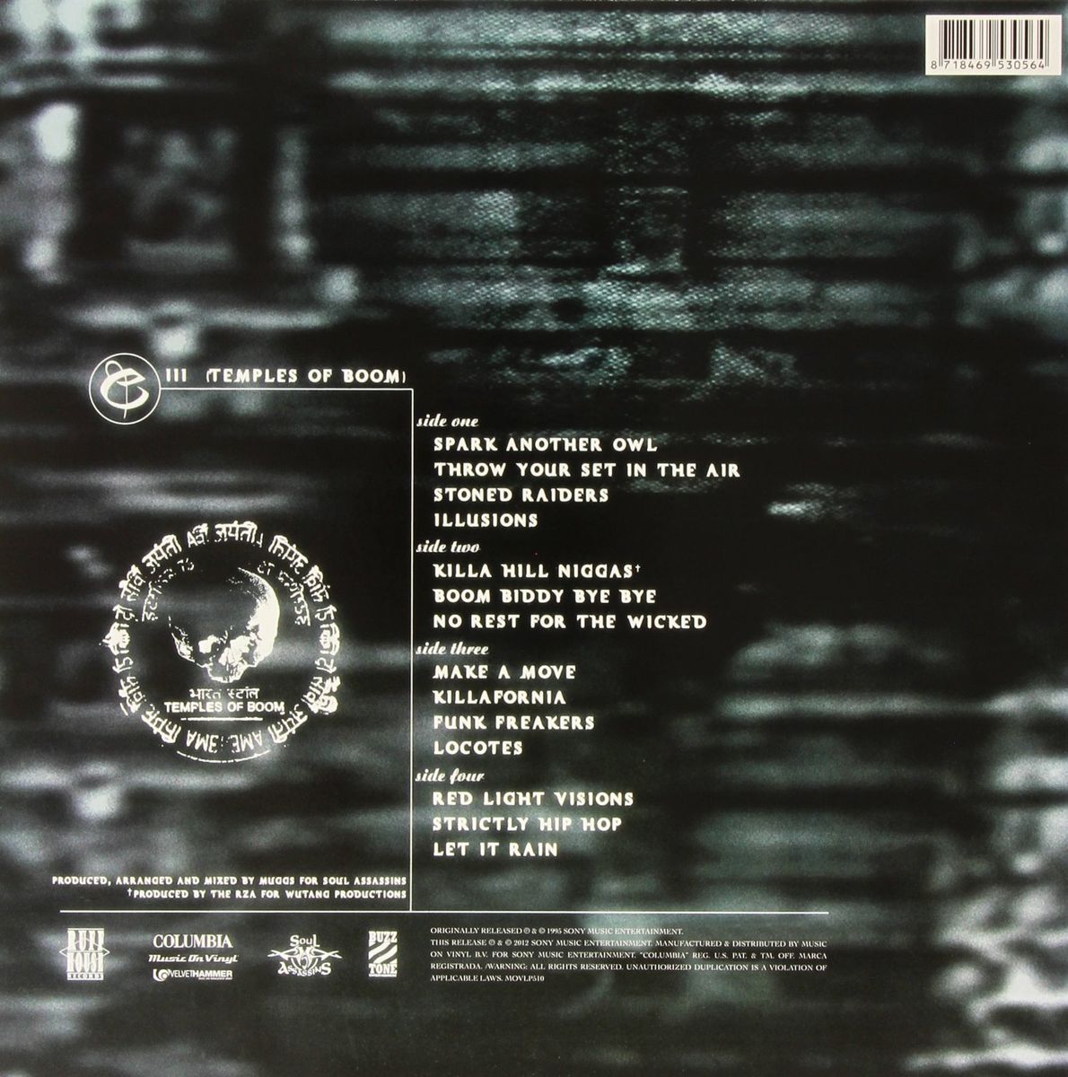 Music On Vinyl Cypress Hill III Temples Of Boom