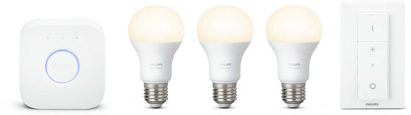 Philips Hue Essential Kit de démarrage avec Bridge et 4