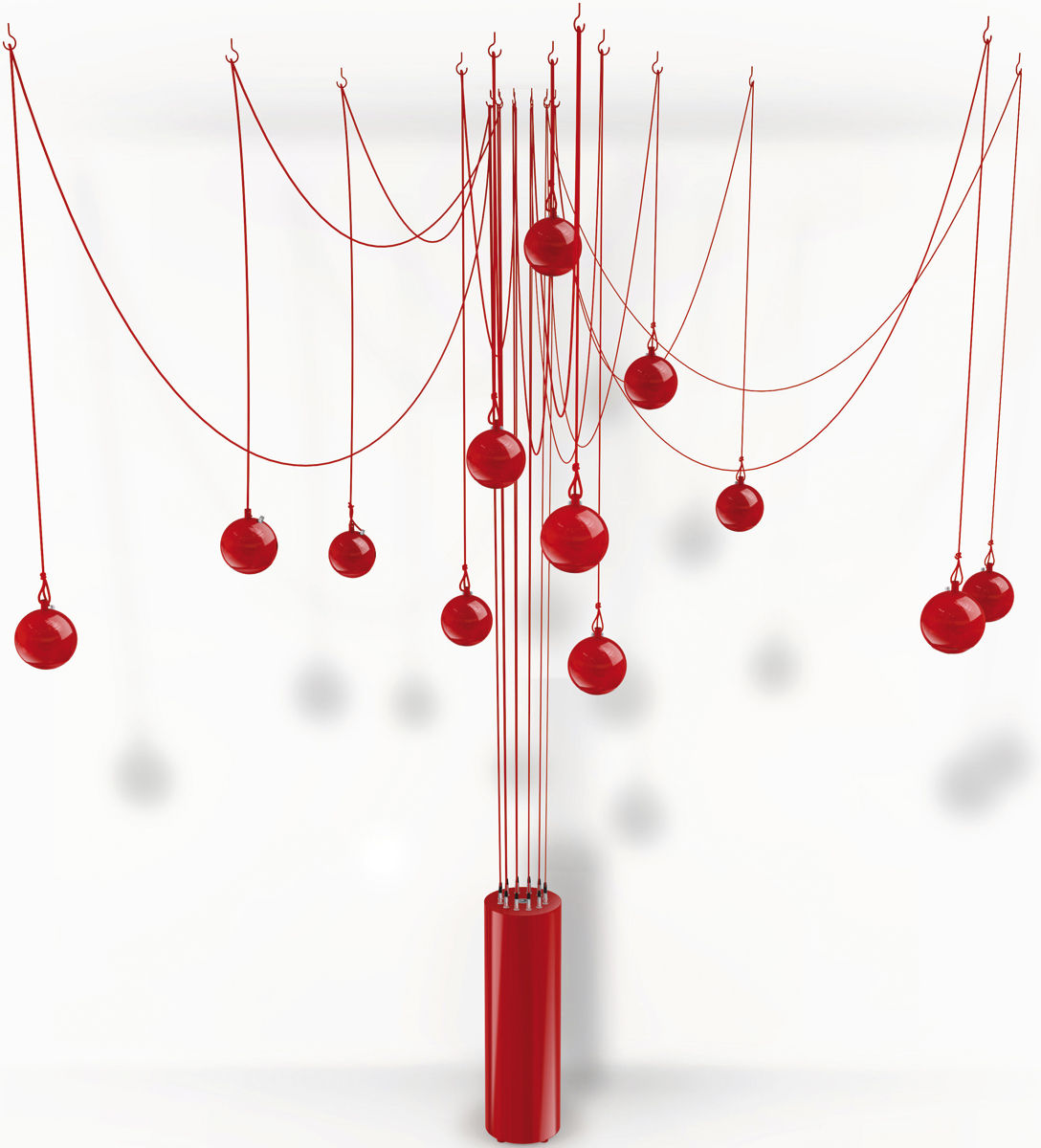 ELIPSON Enceintes biblioth&egrave;que  Sound Tree Rouge 