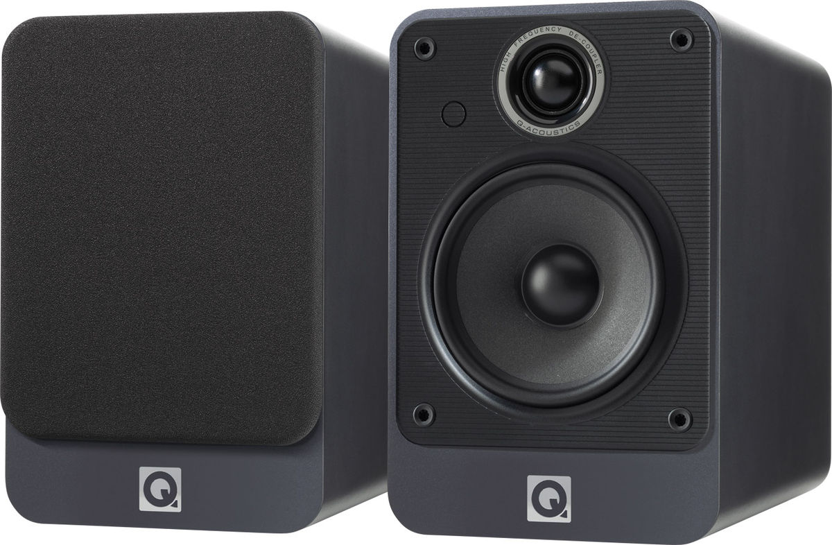 Q Acoustics 2020i Gris foncé - Enceintes bibliothèque