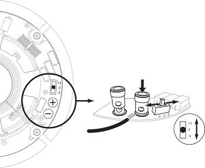 Q Acoustics Qi65C Performance ST borniers