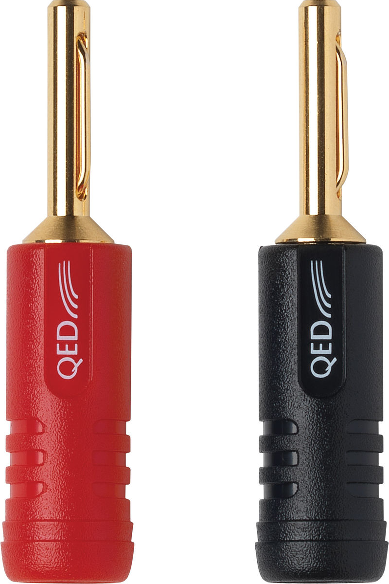 QED Fiches bananes  Banane Screwloc 1885 (lot de 10 : 5 rouges / 5 noires) 