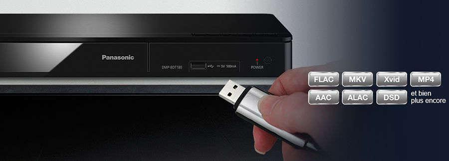PANASONIC DMP-BDT180EF - Lecteur DVD Blu-ray 3D 4K pas cher 