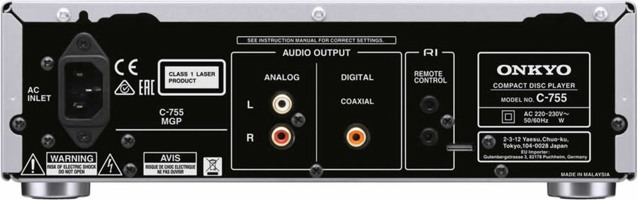 Onkyo C-755 Silver - Lecteurs CD sur Son-Vidéo.com