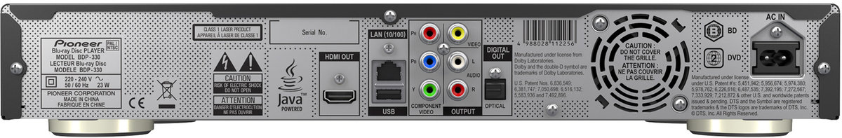 Pioneer BDP-330 - Lecteurs Blu-ray / UHD 4K