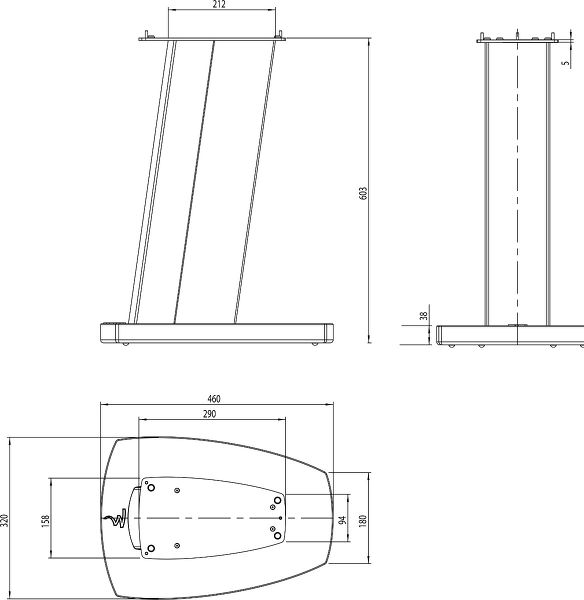 Focal Diablo Stand Utopia dimensions
