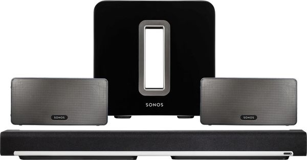 Créer un home cinéma sans fil avec la barre de son Sonos Playbar et les  enceintes Play:1