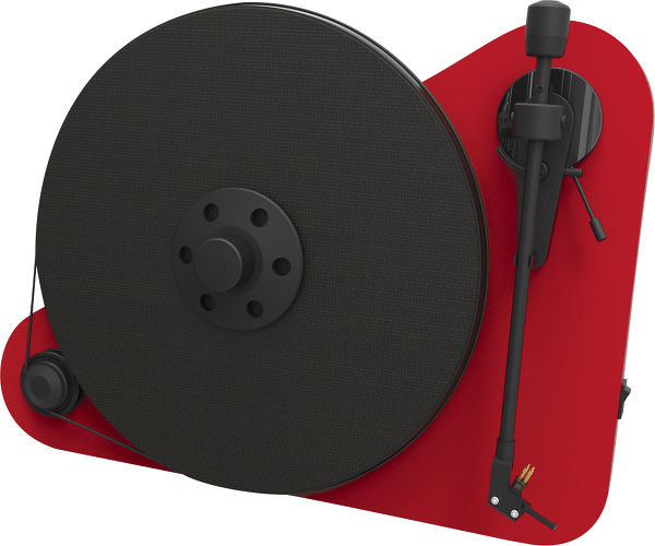 Platine vinyle Pro-Ject Vertical Turntable E droitier rouge