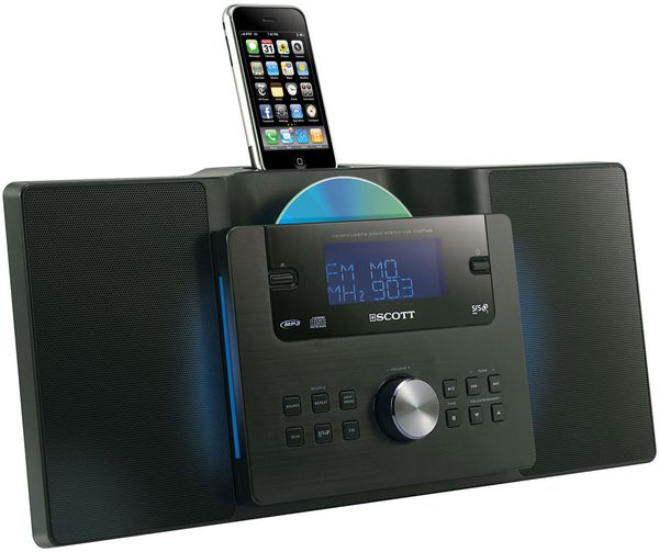 Enceinte iPod & iPhone, Lecteur CD et Tuner FM, USB