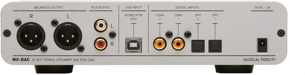 Musical Fidelity MX-DAC: Convertitore Digitale/analogico Con Upsampling A 192kHz E Uscita 2V RMS