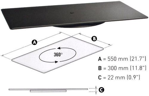 Support TV Rotatif Meliconi Rotobridge Elite M - Pour Écrans 23 à 40 Pouces, Charge 50kg