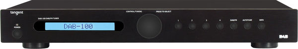 Tuner Radio Tangent II Noir - Réception DAB/FM/RDS - Sortie Optique - Design Danois Compact