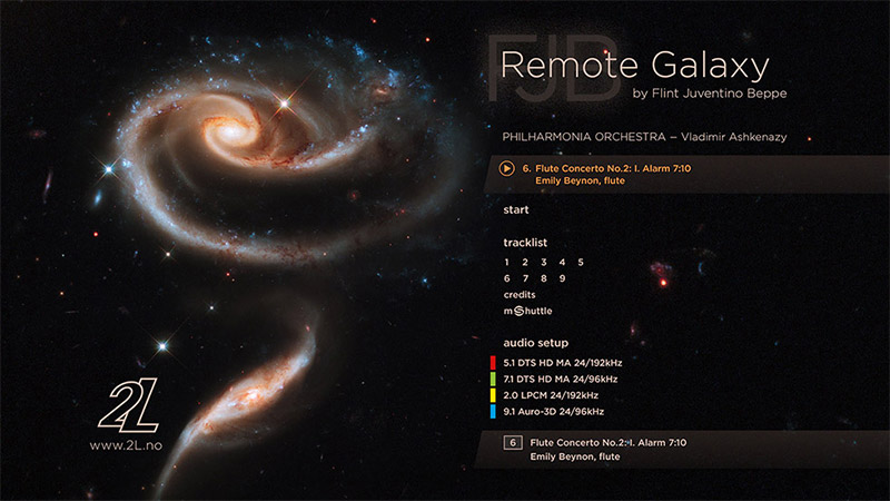Blu-ray Pure Audio - Menu de navigation