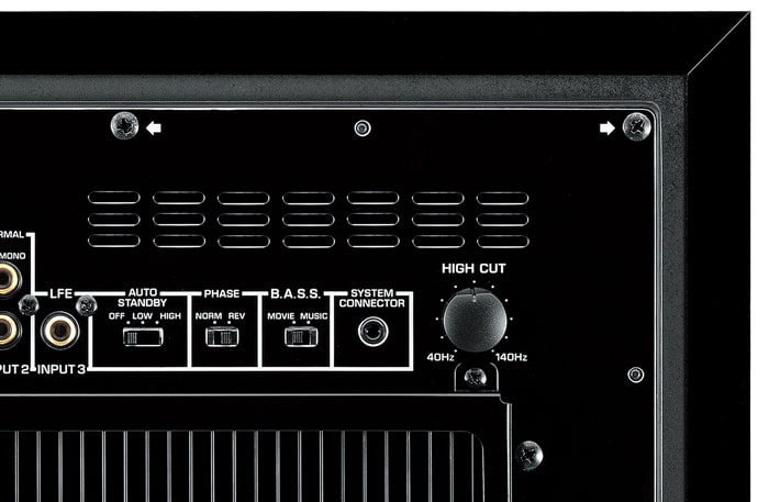 Caisson de basses : réglage fréquence de coupure