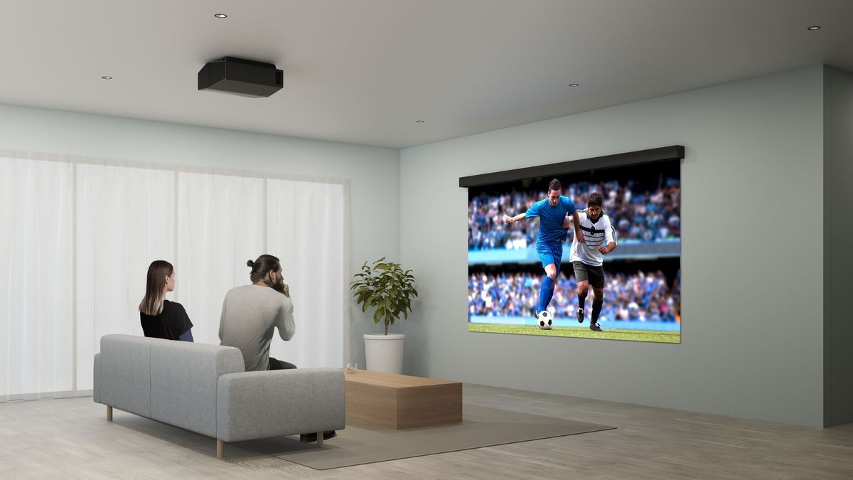 Vidéoprojecteur Sony VPL-XW5000 offrant une projection nette et lumineuse pour regarder des événements sportifs, des films et des séries à domicile.
