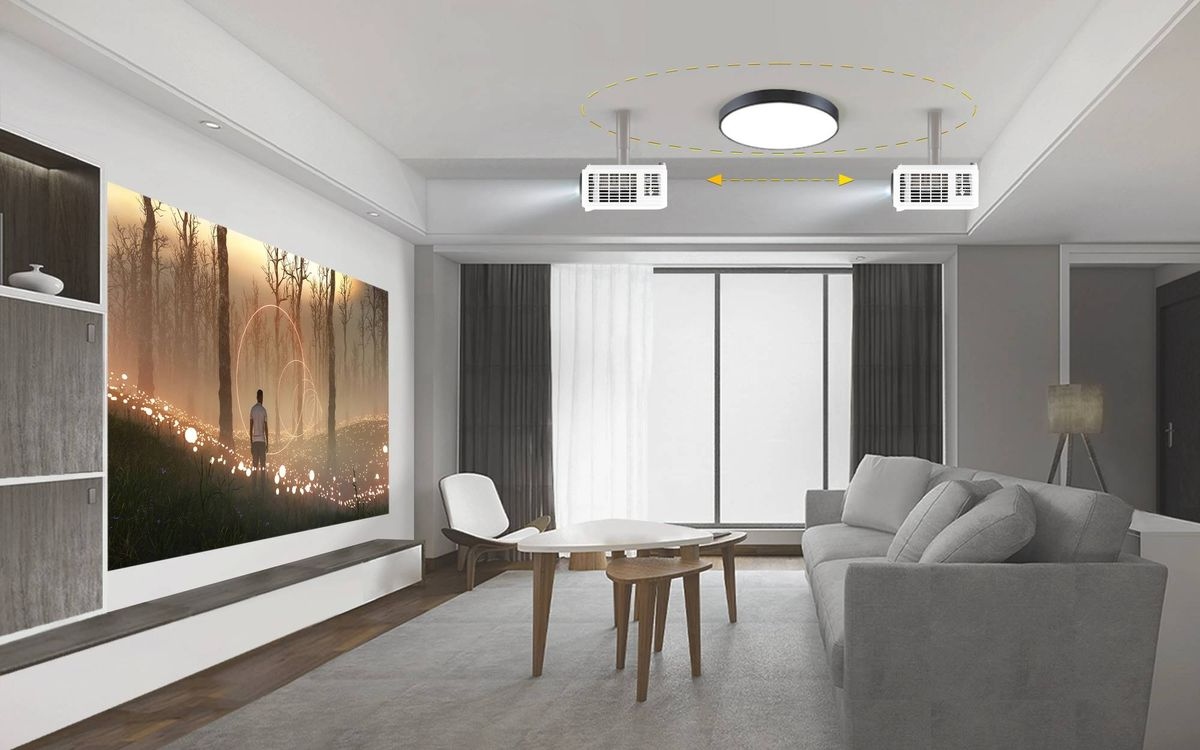 Latitude de placement du projecteur ViewSonic LS710-4K