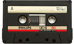 Cassette audio pour les vecteurs de l'industrie musicale