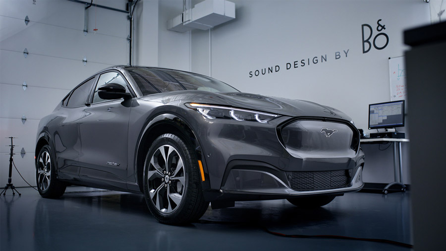 Ford a collaboré avec Bang&Olufsen pour concevoir la sonorisation du SUV 100% électrique Mustang Mach-E 2021.