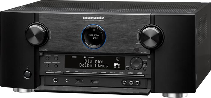 L'ampli home-cinéma Marantz SR7011 compatible avec la technologie de transmission sans fil Denon Heos.