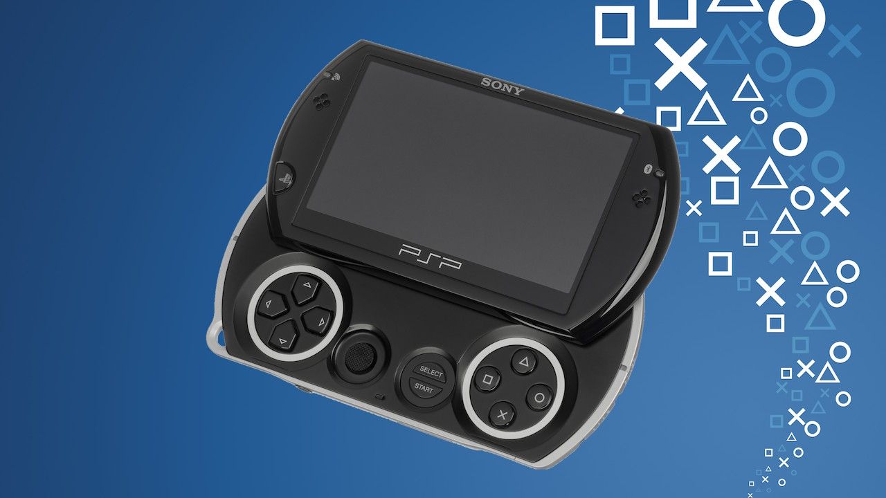 La PSP Go, console portable entièrement numérique lancée par Sony en 2009.