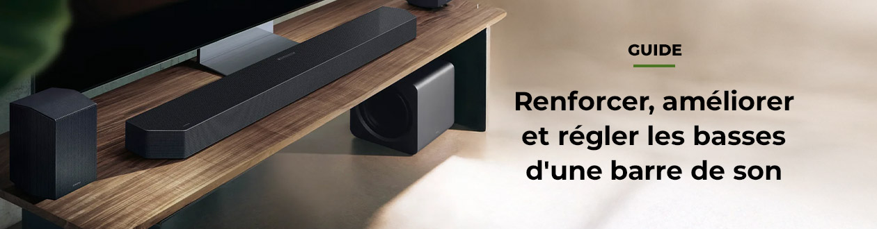 Renforcer, améliorer et régler les basses d'une barre de son