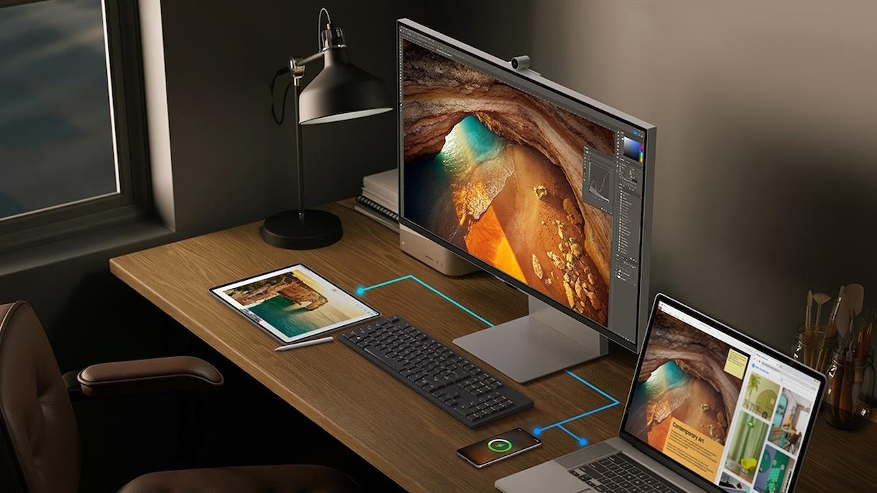 Parfait pour les photographes et les vidéastes, l'écran de bureau Samsung Viewfinity S9 (S90PC) couvre les espaces colorimétriques sRGB et DCI-P3.