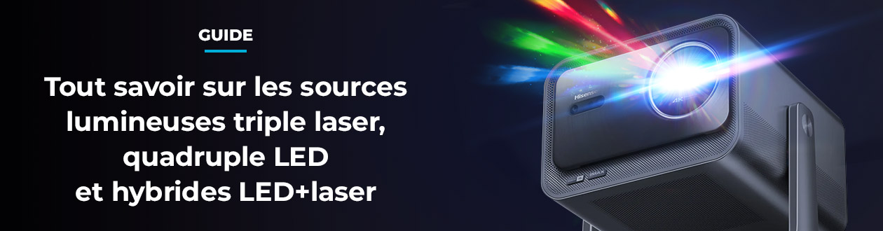 Tout savoir sur les sources lumineuses triple laser, quadruple LED et hybrides LED+laser