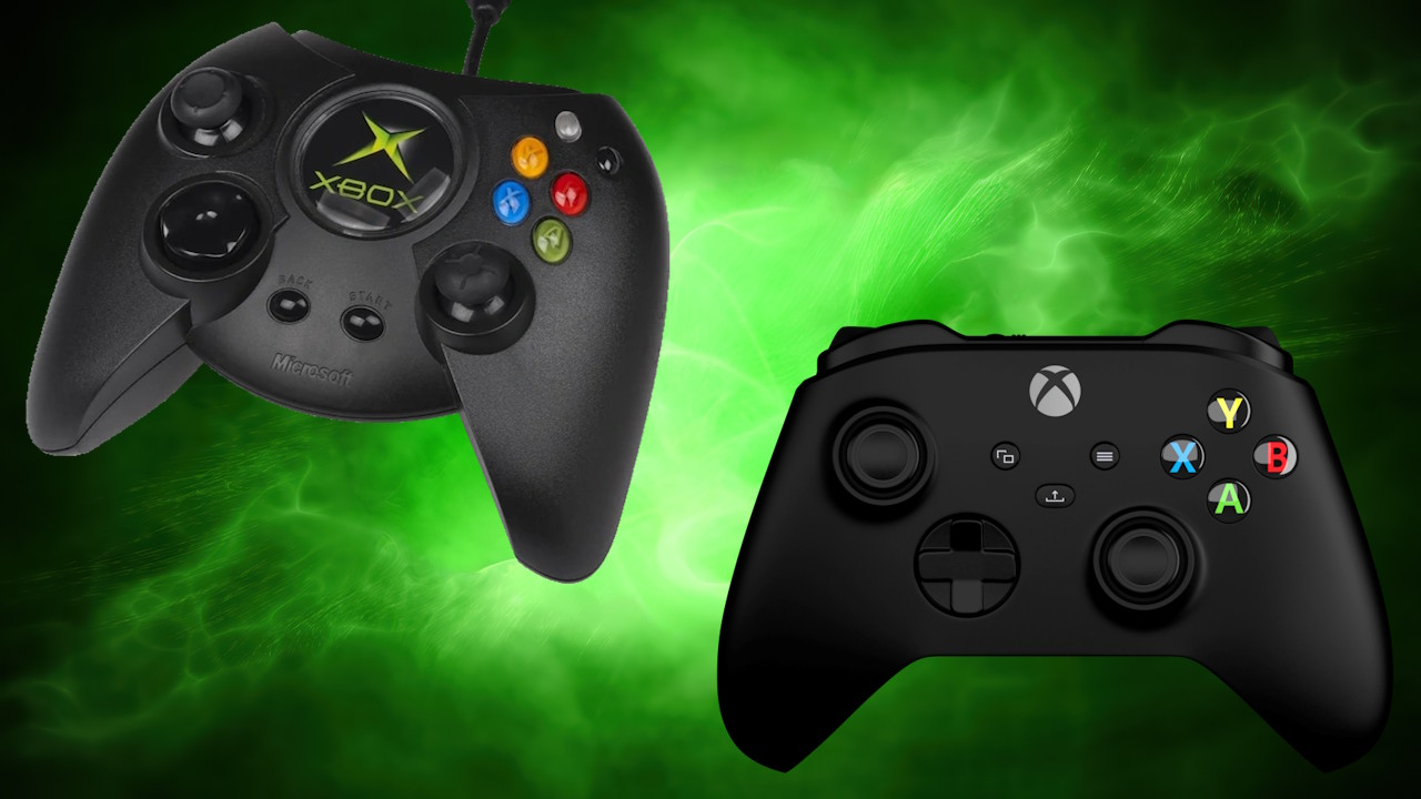 La manette Duke de la Xbox, c&eacute;l&egrave;bre pour sa taille imposante et son ergonomie discutable.