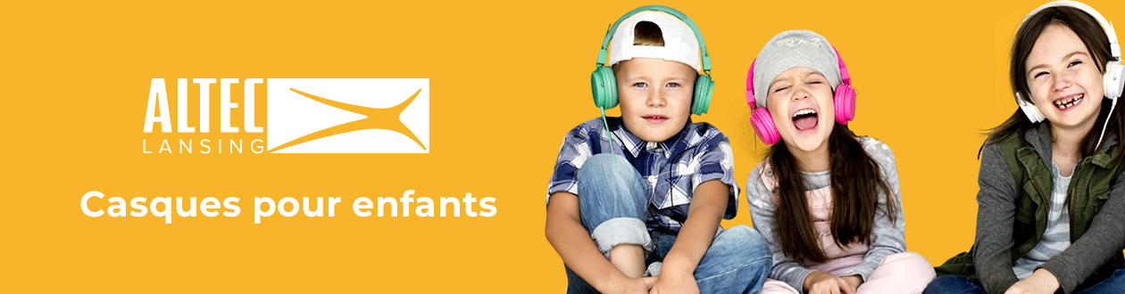 Casques légers avec limiteur de volume pour enfants Altec Lansing