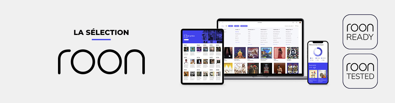 Sélection Roon Audio multiroom streaming serveur indexation