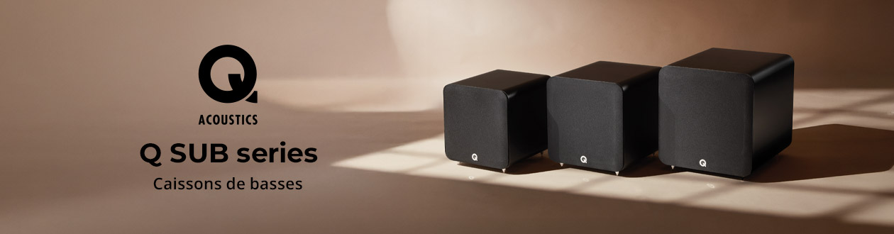 Q acoustics : caissons de basses Q Sub Series