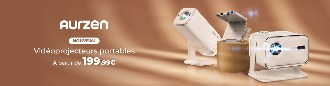 Videoprojecteurs Aurzen : La clarté nomade en toute simplicité