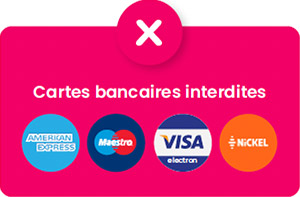 Cartes bancaires interdites