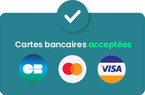 Cartes bancaires acceptées