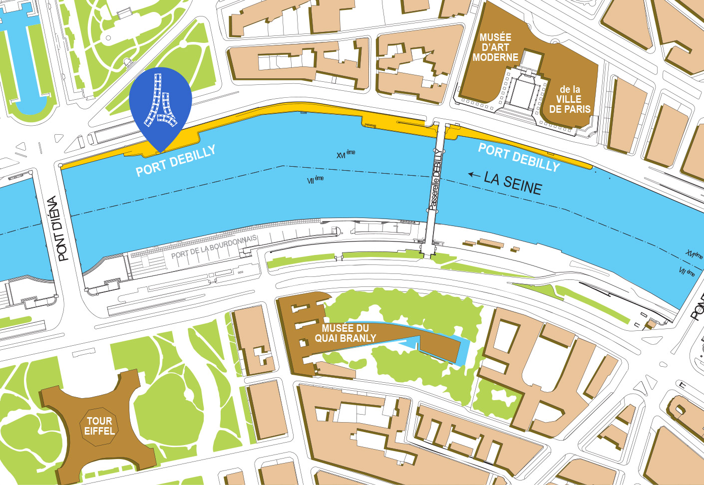 Le Cin&eacute;ma sur Seine - Plan d'acc&egrave;s