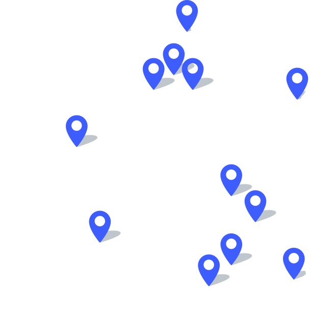 Carte de France des Ateliers en magasin