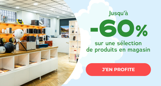 Jusqu'à 60% sur une sélection de produits en magasin Son-Vidéo.com