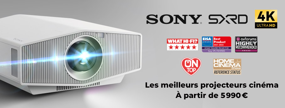 Vidéoprojecteurs Sony SXRD : Les meilleurs vidéoprojecteurs home-cinéma
