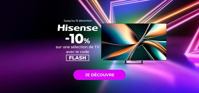 BH : Code flash Hisense -10 %