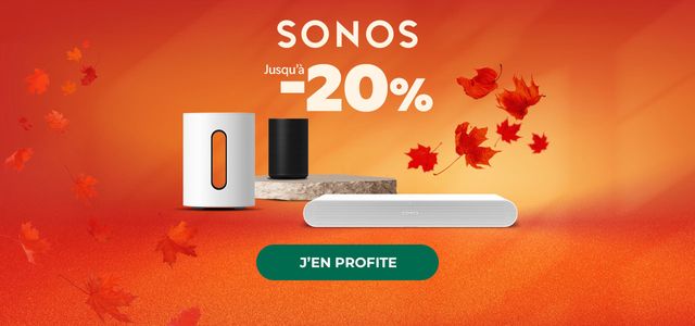 BH : Sonos -20% offres d'automne