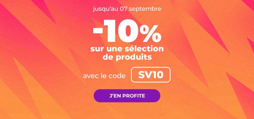 BH : Code promo SV10