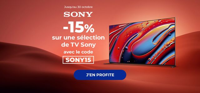 BH : -15 % TV Sony15