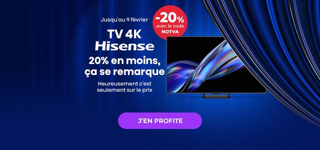 BH : TV Hisense -20% : février 2026