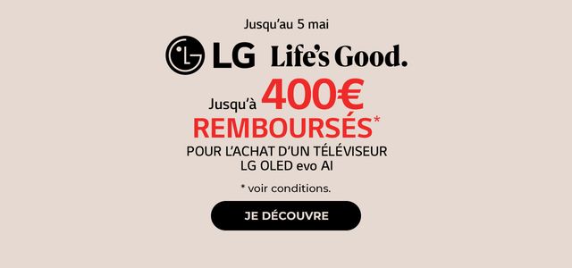 BH : ODR LG - 400 € TV OLED