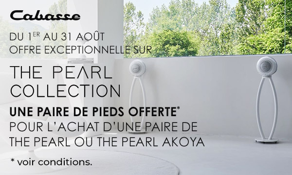Cabasse The Pearl collection : pieds d'enceintes offerts