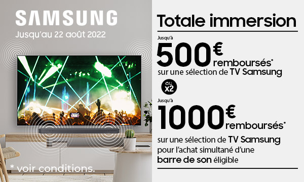 Samsung : totale immersion